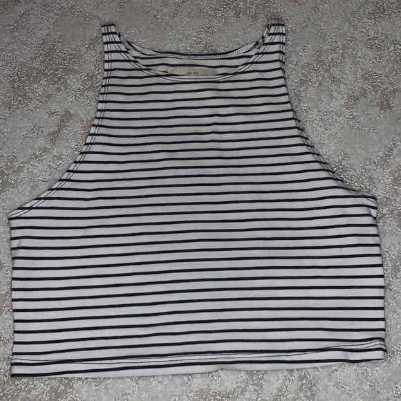 Striped Crop Top - Picture 1 of 3